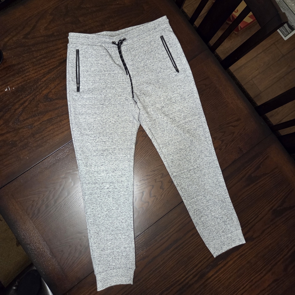 Aeropostale Light Gray Joggers with Black Accents
